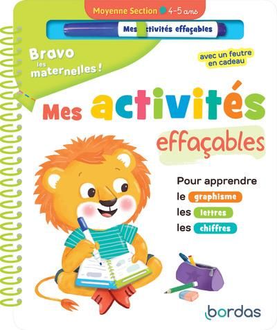 Produktbild: Mes activit&eacute;s effa&ccedil;ables : moyenne section, 4-5 ans