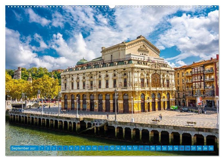 Produktbild: Buntes Bilbao (hochwertiger Premium Wandkalender 2027 DIN A2 quer), Kunstdruck in Hochglanz