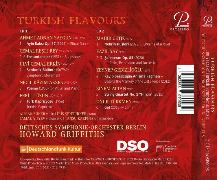 Produktbild: Turkish Flavours - 100 Years of Turkish Symphonic