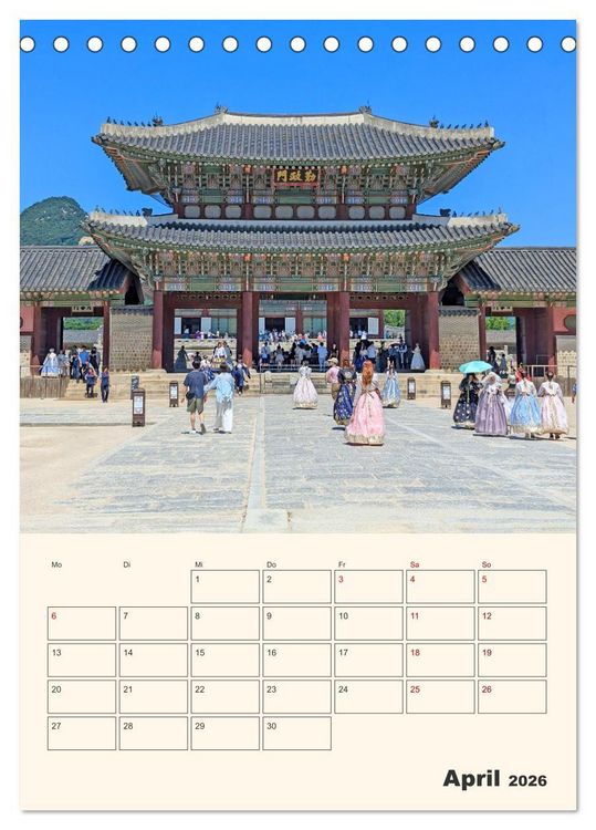 Produktbild: Entdecke Seoul (Tischkalender 2026 DIN A5 hoch), CALVENDO Monatskalender