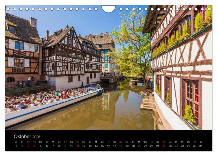 Produktbild: Stra&szlig;burg Impressionen (Wandkalender 2026 DIN A4 quer), CALVENDO Monatskalender