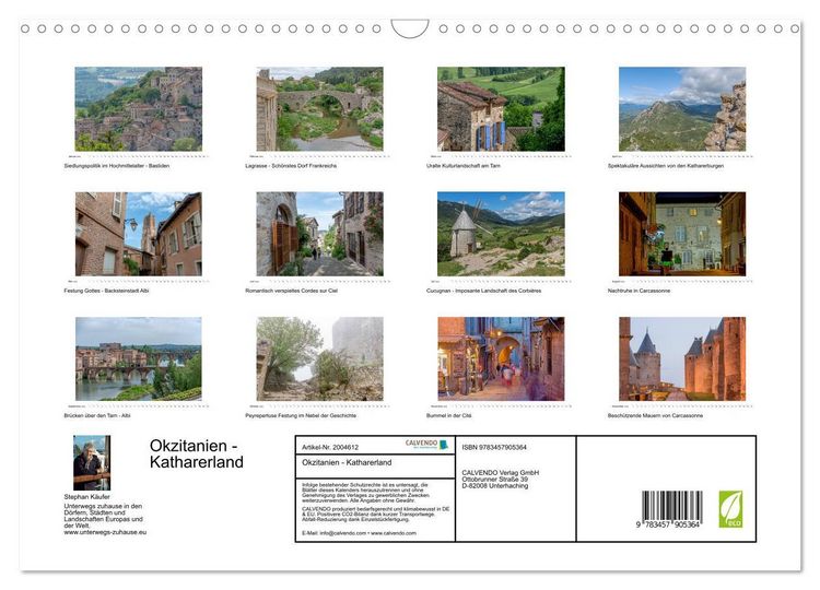 Produktbild: Okzitanien - Katharerland (Wandkalender 2026 DIN A3 quer), CALVENDO Monatskalender