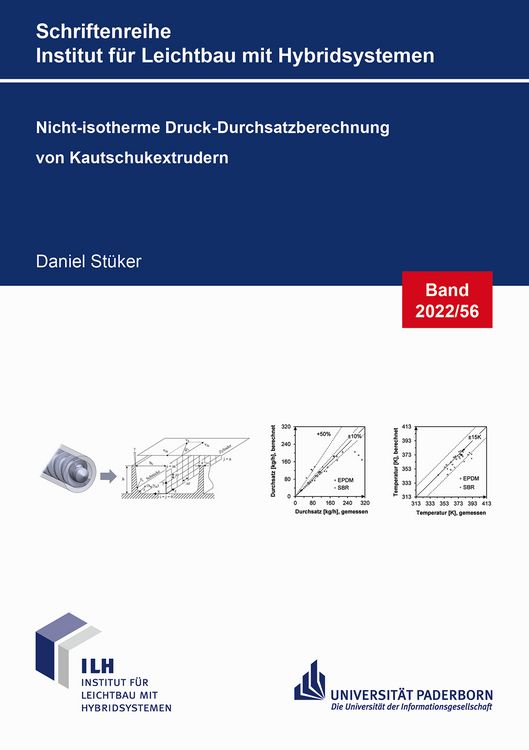 Produktbild: Nicht-isotherme Druck-Durchsatzberechnung von Kautschukextrudern