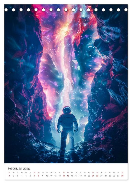 Produktbild: Explorer - Die Entdeckung des Alls (Tischkalender 2026 DIN A5 hoch), CALVENDO Monatskalender