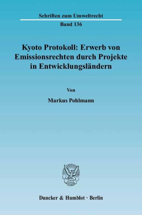Bild vom Artikel Kyoto Protokoll: Erwerb von Emissionsrechten durch Projekte in Entwicklungsländern. vom Autor Markus Pohlmann