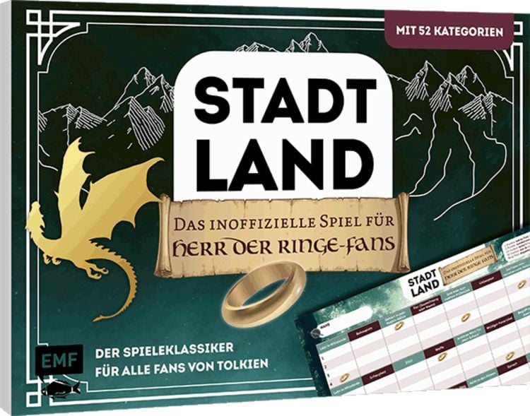 Bild vom Artikel Stadt, Land, das inoffizielle Spiel für Herr der Ringe-Fans - Der Spieleklassiker für alle Fans von Tolkien vom Autor 