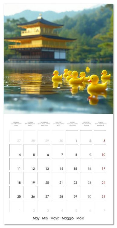 Produktbild: Yellow Travelers (Wall Calendar 2026 12 &times; 12 Inch) CALVENDO 12 Month Wall Calendar