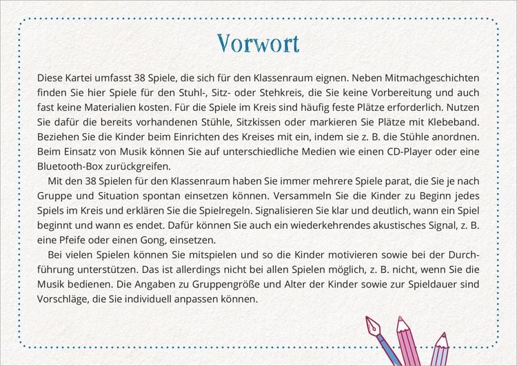 Produktbild: Spiele f&uuml;r den Klassenraum