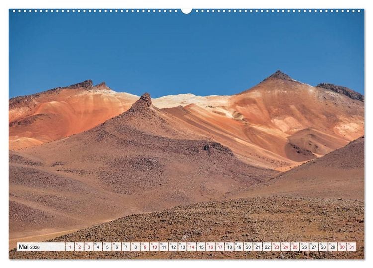Produktbild: VULKANE: Atemberaubende Vulkanlandschaften S&uuml;damerikas (Wandkalender 2026 DIN A2 quer), CALVENDO Monatskalender