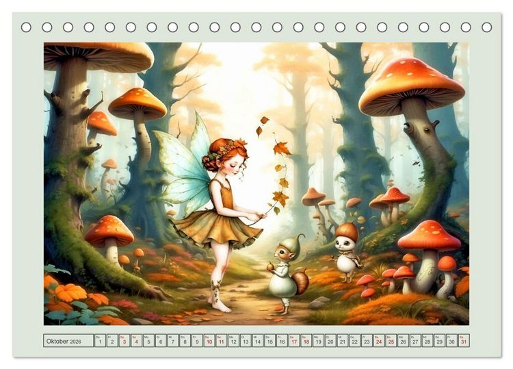 Produktbild: Mit kleinen Wundern durch das Jahr (Tischkalender 2026 DIN A5 quer), CALVENDO Monatskalender