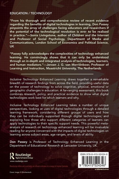 Produktbild: Inclusive Technology Enhanced Learning