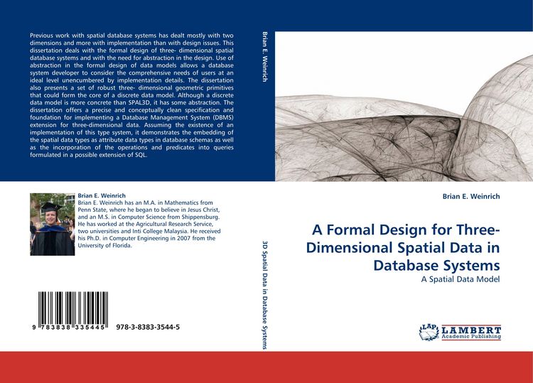Produktbild: A Formal Design for Three-Dimensional Spatial Data in Database Systems