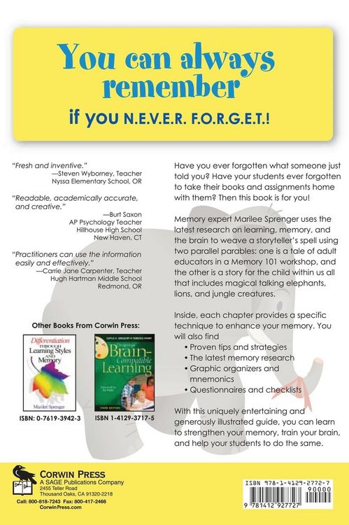 Produktbild: Memory 101 for Educators