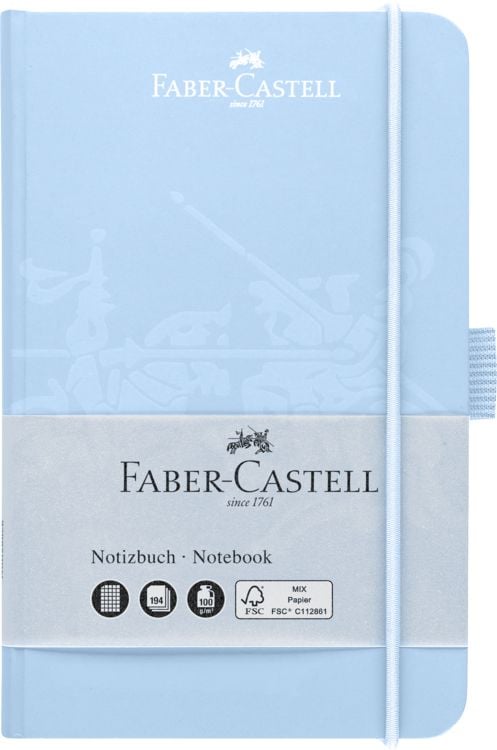 Produktbild: Faber-Castell Notizbuch himmelblau 90x140mm