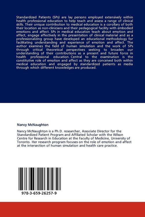 Produktbild: The Role of Emotion and Affect in the Work of Standardized Patients