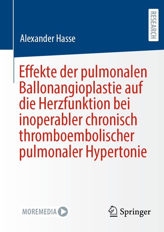 Produktbild: Effekte der pulmonalen Ballonangioplastie auf die Herzfunktion bei inoperabler chronisch thromboembolischer pulmonaler Hypertonie