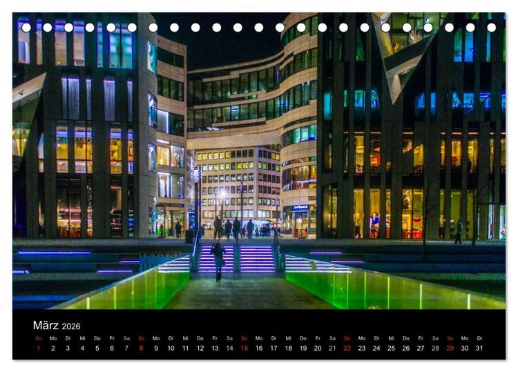 Produktbild: D&uuml;sseldorf - Impressionen (Tischkalender 2026 DIN A5 quer), CALVENDO Monatskalender