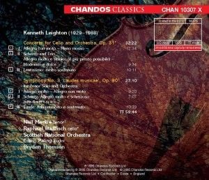 Produktbild: Mackie/Wallfisch/Thomson/SNO: Cellokonzert/Sinfonie 3