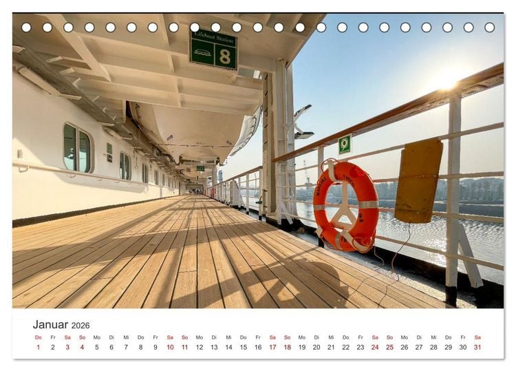 Produktbild: Kreuzfahrtpiraten (Tischkalender 2026 DIN A5 quer), CALVENDO Monatskalender