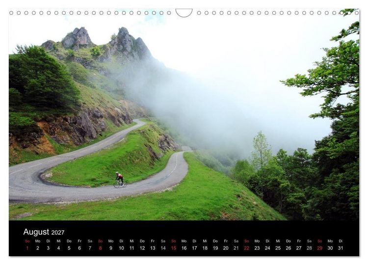 Produktbild: Pyren&auml;enp&auml;sse mit dem Rennrad 2027 (Wandkalender 2027 DIN A3 quer), CALVENDO Monatskalender