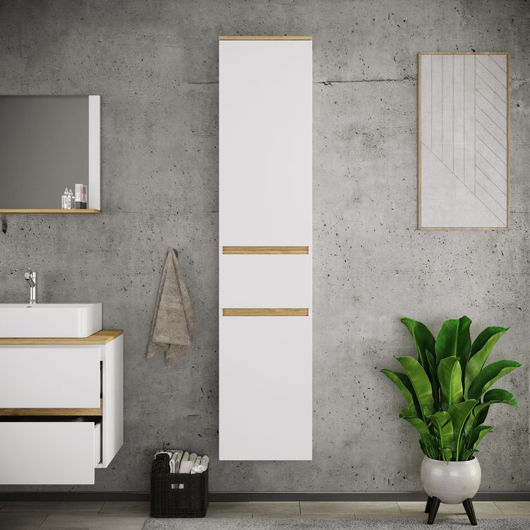 Produktbild: Badm&ouml;bel Hochschrank 165x57x33 Dreht&uuml;ren Cosila