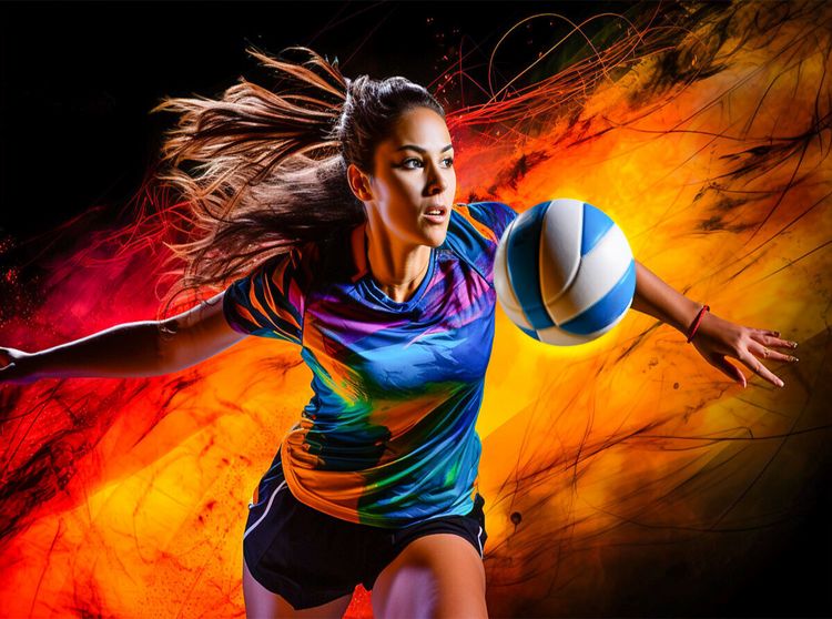 Produktbild: CALVENDO Puzzle Ein Motiv aus dem Kalender Volleyball und Motivation | 2000 Teile Lege-Gr&ouml;&szlig;e 90x67cm Foto-Puzzle f&uuml;r gl&uuml;ckliche Stunden