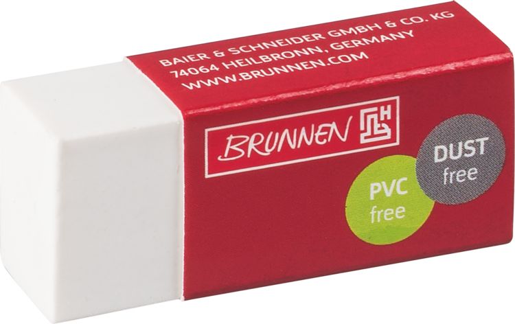 Produktbild: Brunnen Radiergummi wei&szlig; mini