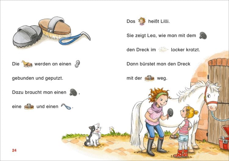 Produktbild: Duden Leseprofi &ndash; Mit Bildern lesen lernen: Ausflug zum Reiterhof, Erstes Lesen