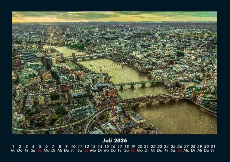 Produktbild: London 2026 Fotokalender DIN A4