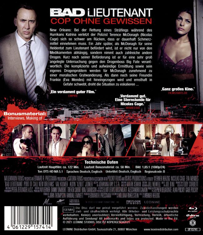 Produktbild: Bad Lieutenant - Cop ohne Gewissen