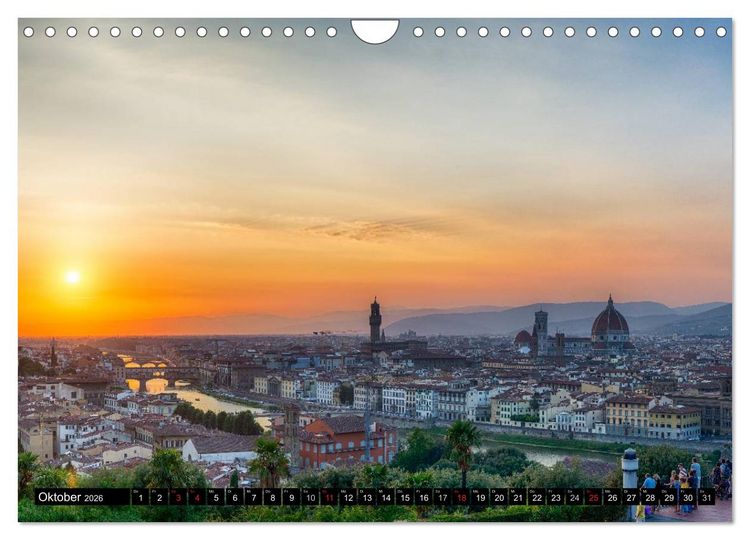 Produktbild: Abends in der Toskana (Wandkalender 2026 DIN A4 quer), CALVENDO Monatskalender