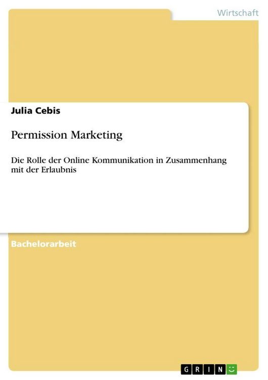 Produktbild: Permission Marketing