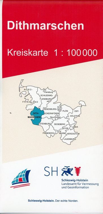 Produktbild: Dithmarschen Kreiskarte 1 : 100 000