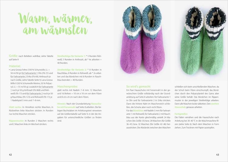 Produktbild: Hausschuhe stricken & filzen