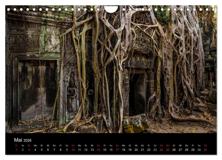 Produktbild: Kambodscha: das K&ouml;nigreich der Wunder (Wandkalender 2026 DIN A4 quer), CALVENDO Monatskalender