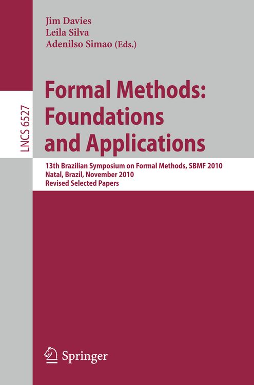 Produktbild: Formal Methods: Foundations and Applications