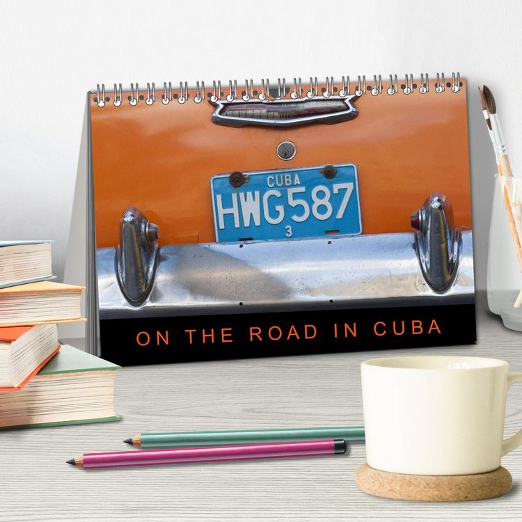 Produktbild: On the road in Cuba (Tischkalender 2026 DIN A5 quer), CALVENDO Monatskalender