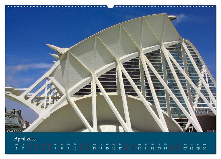 Produktbild: Valencia - Geschichte und Moderne (Wandkalender 2026 DIN A2 quer), CALVENDO Monatskalender