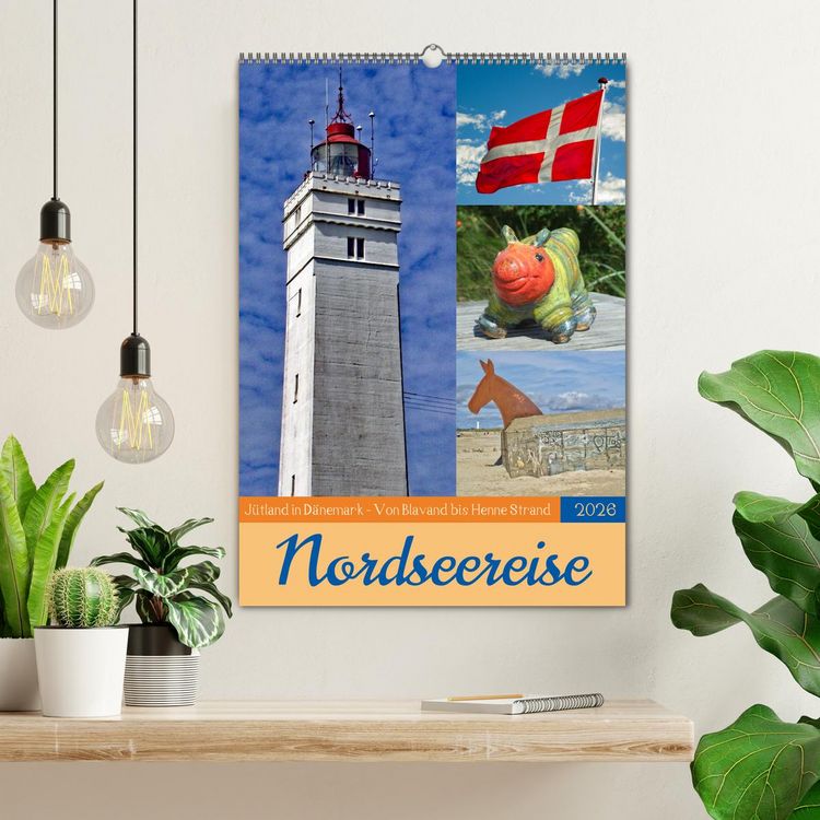 Produktbild: Nordseereise &ndash; J&uuml;tland in D&auml;nemark &ndash; Von Blavand bis Henne Strand (Wandkalender 2026 DIN A2 hoch), CALVENDO Monatskalender
