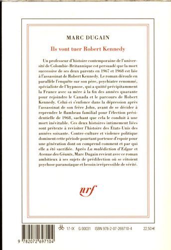 Produktbild: Dugain, M: Ils vont tuer Robert Kennedy