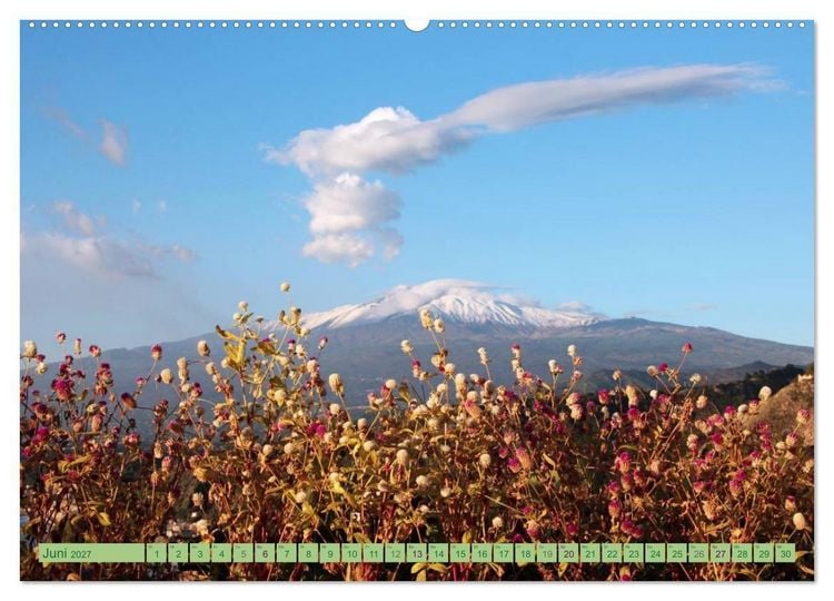 Produktbild: Taormina, die Stadt mit Blick auf den &Auml;tna (Wandkalender 2027 DIN A2 quer), CALVENDO Monatskalender