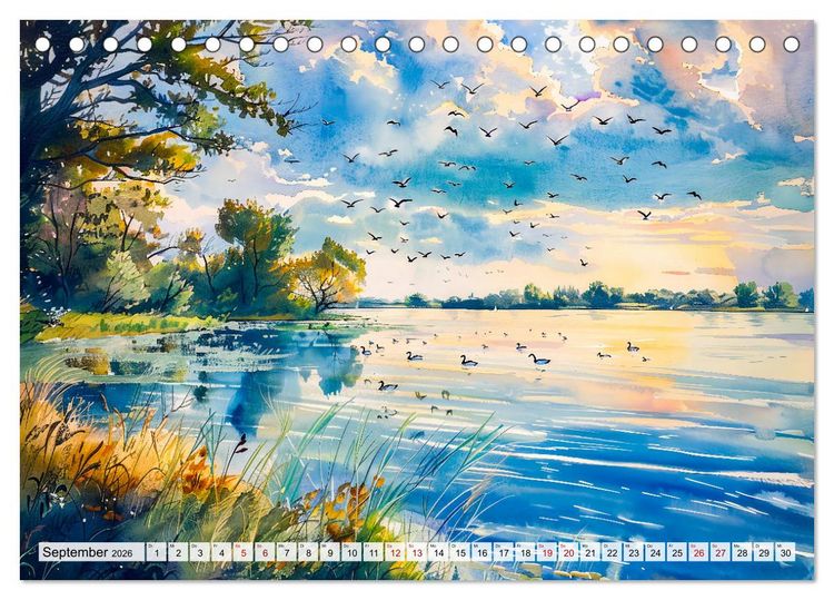 Produktbild: Havelland Flair - Immer in Flussn&auml;he (Tischkalender 2026 DIN A5 quer), CALVENDO Monatskalender