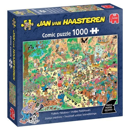 Produktbild: Jan van Haasteren - Flutterly Fabulous - Puzzle 1000 Teile