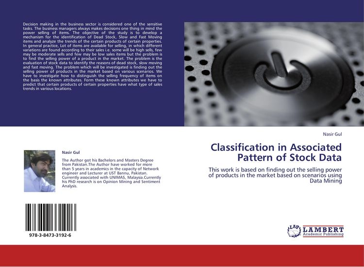Produktbild: Classification in Associated Pattern of Stock Data