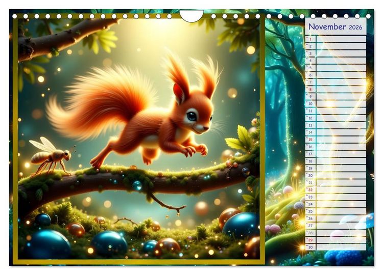 Produktbild: Der magische Freundschaftswald (Wandkalender 2026 DIN A4 quer), CALVENDO Monatskalender
