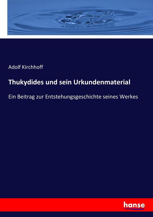 Produktbild: Thukydides und sein Urkundenmaterial