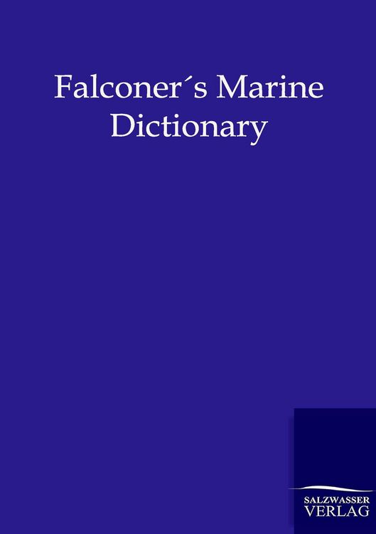 Produktbild: Falconers Marine Dictionary (1780)