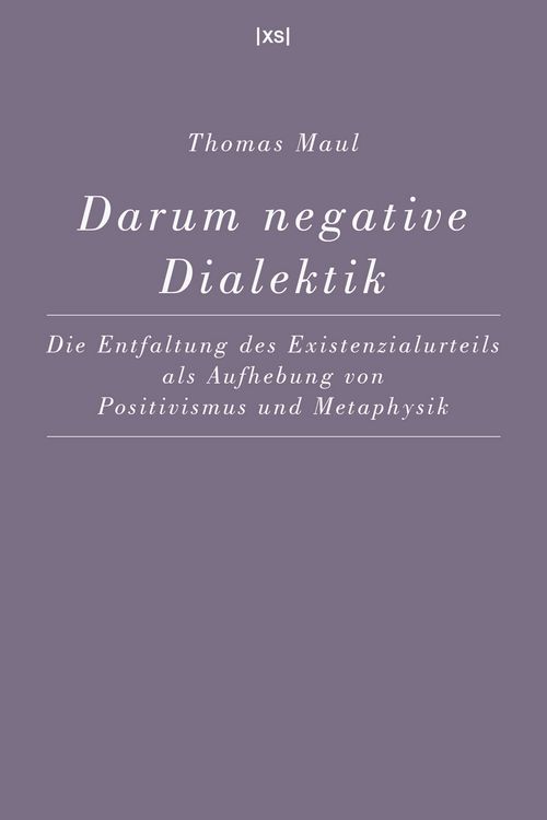 Produktbild: Darum negative Dialektik