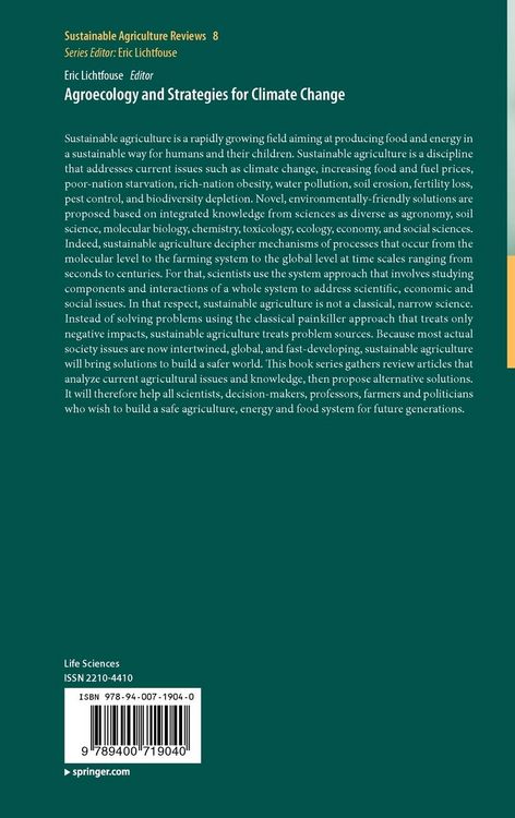 Produktbild: Agroecology and Strategies for Climate Change