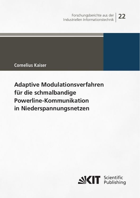 Produktbild: Adaptive Modulationsverfahren f&uuml;r die schmalbandige Powerline-Kommunikation in Niederspannungsnetzen